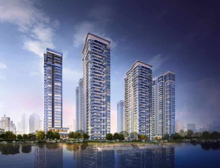 中铁沣河湾(线上售楼处)开发商直销国企开发河景地产、带装修面积99-126㎡(图2)