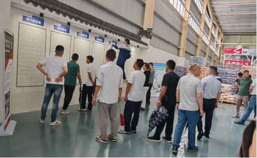 雨虹砂粉池州工厂开业庆典暨工建装饰砂浆推广会圆满举行(图2)