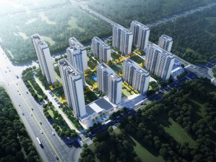 畅销楼盘)中国铁建西派宸樾改善好房装修效果图大阳台双卫生间