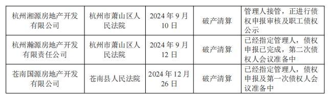 佳源创盛：截至目前共计9家子公司正在破产清算或破产重整程序中(图2)