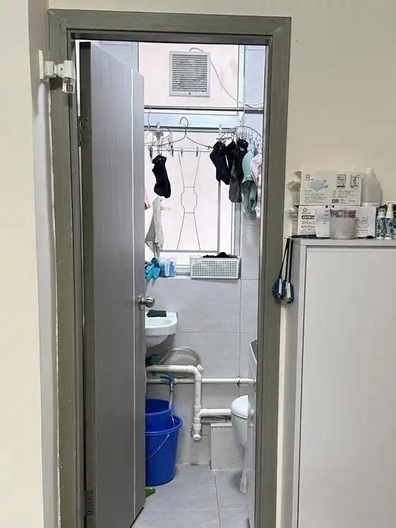 一家四口在香港仅有55平新房没有阳台装修非常极简真羡慕！(图8)
