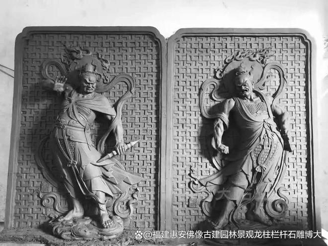 石雕哼哈二将在宗祠中的装饰意义(图5)