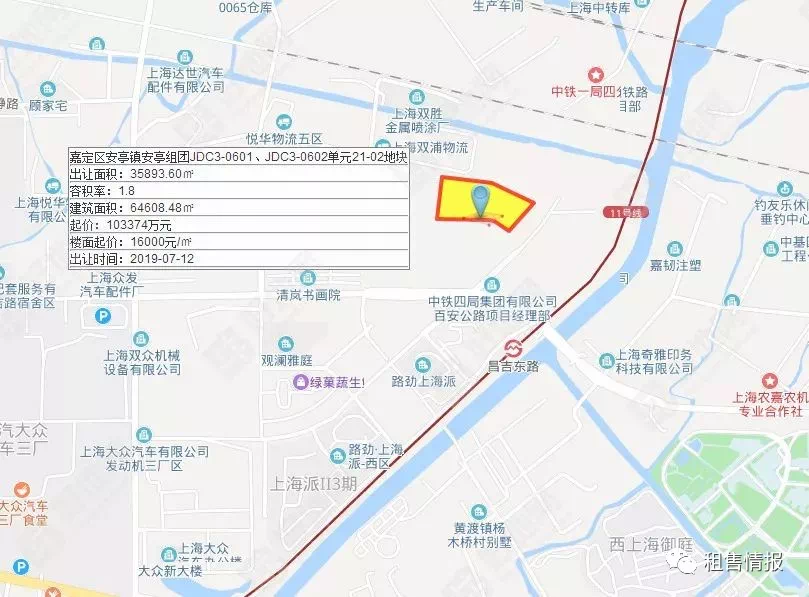 上海7月土拍日历:8宗纯宅地待拍至少增加近6000套住宅(图4)