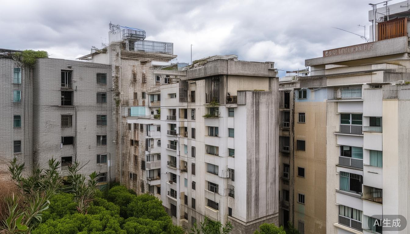 老旧小区装修隐患大！你的爱车停在路边安全吗？5辆车被砸现场触目惊心(图7)