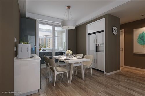 房屋简装效果图10万打造成熟内敛的现代三居房(图1)