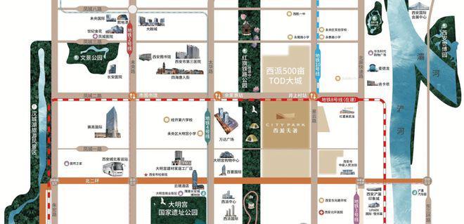 西安中国铁建西派中心售楼处电话-开发商直销-五证齐全-楼盘位置(图1)